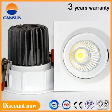 adjustable COB 10W led down light with 3 years warranty